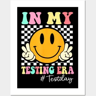 In My Testing Era Retro Smile Teacher Kids Testing Test Day Posters and Art